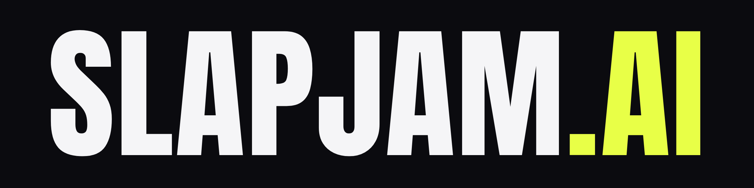 Wordmark, dark background